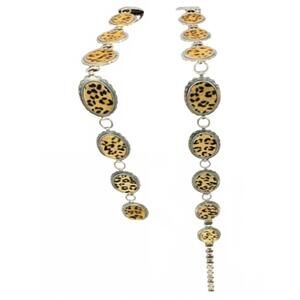 NEW ANGEL RANCH women's concho belt in leopard concho